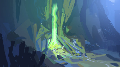 A bunch of color sketches for an underwater environment for the same project i’ve been posting