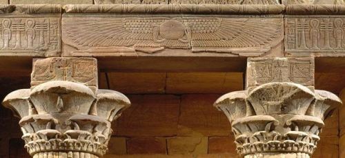 amntenofre:detail from the Entrance-Gate of the Pronas of the Temple of the Goddess Isis (dedicated 