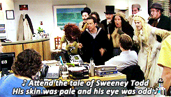 schrutesfarm:The Office + Running GagsSinging.