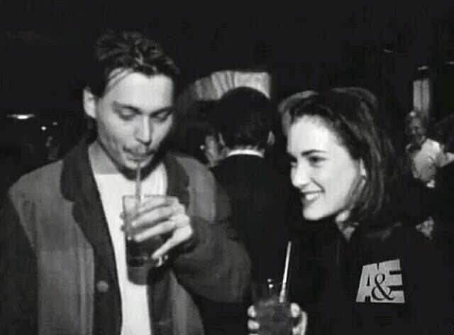 winonaryderisbackbitches:  Johnny and Winona 