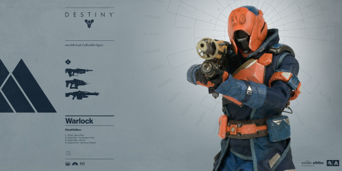 worldof3a:  Destiny Warlock PRE-ORDER BEGINS JULY 7TH, 2016Bungie  and 3A proudly announce the highly anticipated DESTINY WARLOCK – the  second figure in 3A’s 1/6th Scale Collectible Figure Series from the  critically acclaimed game, DESTINY.The