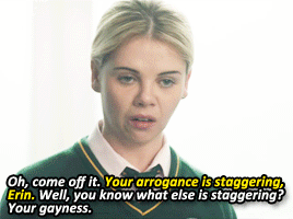 booasaur:Derry Girls - 1x06 - “Michelle’s running around saying it’s her. That she wrote the story. 