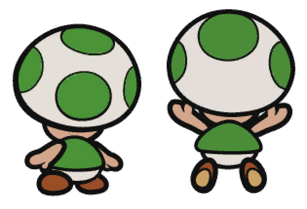 mario green toad