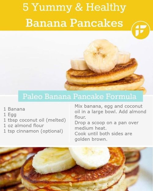 Banana Pancake Recipes - I always sub “The Neat Egg” for the eggs and use flax milk inst