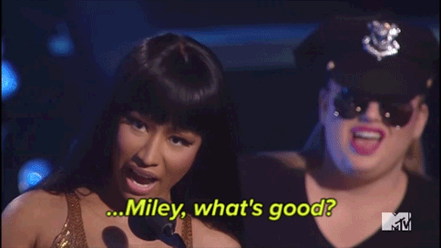 nowthisnews:Nicki Minaj demonstrating how to properly call somebody out at the VMAs. We are all Rebe