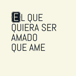 El que quiera ser…