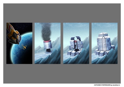 Didn&rsquo;t update for ages. These are game assets and storyboards used in a game that we cance