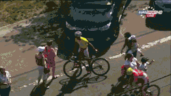 fuzzyimages:  bikeinmylife:  thechurchofcycling:  FUCK you bike!  This is the kind of monster sponsors turn you into. The horror D:  fucking cry babies.