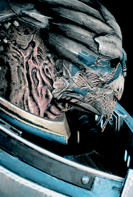 docsbrown:  garrus vakarian, pre-scarring &amp; post-scarring.