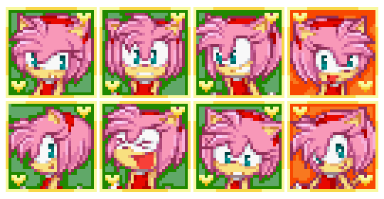 Amy mania sprites by troopsushi : r/SonicTheHedgehog