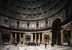 Pantheon. Rome, Italy.  Photo By Thomas Struth, 1990.