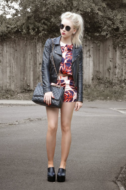 Fashionmylegs Style Picks :Submit Look Outfit: Biker jacket: Miss Selfridge - £52.00 Roun