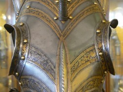 effervescentaardvark:  Shaffron detail (photo taken by moi at the Wallace Collection, London) 
