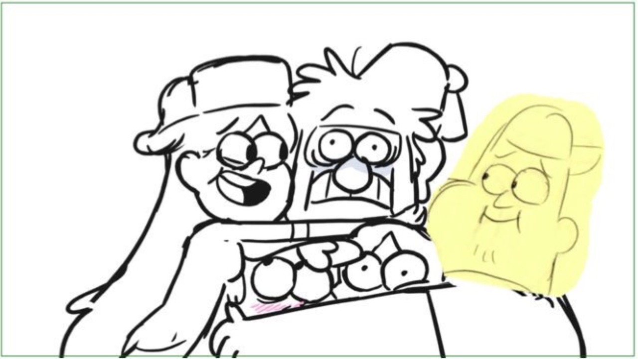 fuckyeahgravityfalls:  Storyboard panels via Matt Braly.  First two by Aaron Springer;