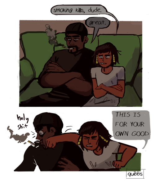 Porn photo quibbs:  gabriel reyes babysitting the hell