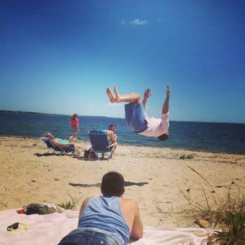 Beach life @conrsz #backflip #fortphoenix #saturdayisbeachday #thelife