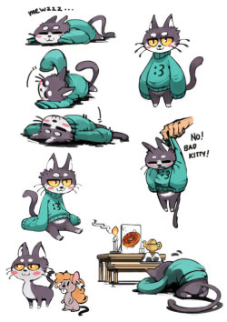 mleonheart:  bittenhardly:  Cat stuffs! 