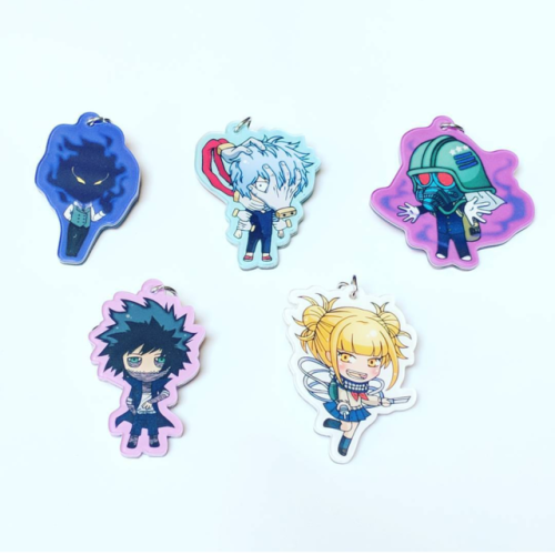 It&rsquo;s the League of Villains, ready to wreak havoc and beat up All Might! Acrylic charms!*-*