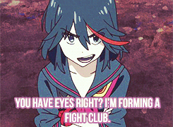 dorapink:  Shit Ryuuko Matoi says  Ryuko-chan you so sexy cute! your words just melt