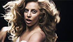 playthemusique:  Lady Gaga - Applause Black &amp; White vs Colour
