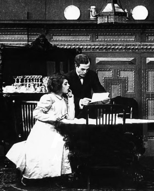 marypickfords:  Mary Pickford and Billy Quirk in They Would Elope, 1909. 