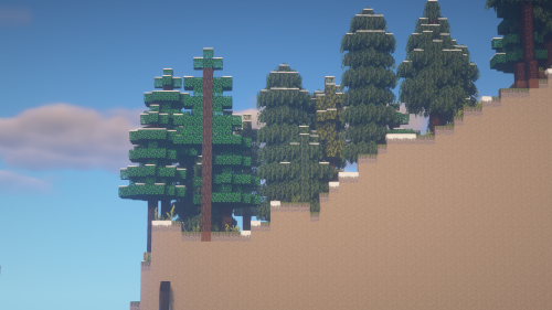 …tried adding a new biome mod on an already existing world… kinda ugly but i got these