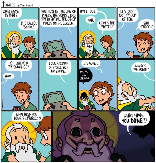 jurakan:tomicscomics:Originally posted on March 18, 2018The legends tell us that St. Patrick drove a