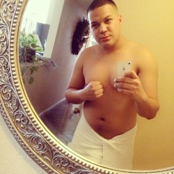 mando89:  Fresh out shower! Ready for another work day! #beastmode #determined #gettingfit #naked 