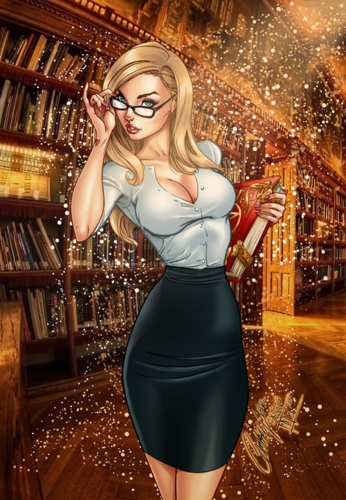 Porn photo littlebunnysunshine:  Alice The Librarian