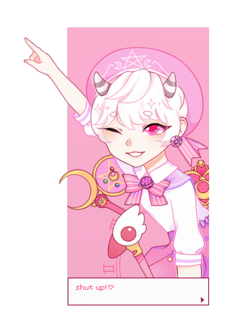 Smoll magical boy themed piece I did of my oc Noe~