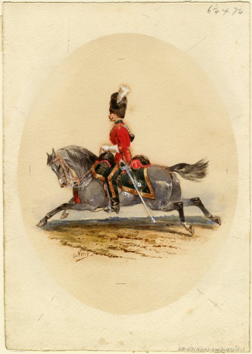 cuirassier:Officer of the 2nd Royal North British Dragoons ( Royal Scots Greys), 1870, Orlando Norie