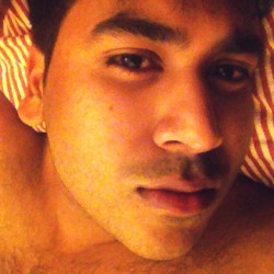 demvisualfeels:2:30am selfie because… Insomnia! #gay #instagay #desi #inbed