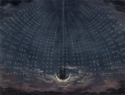 loumargi:  “Karl Friedrich Schinkel-Scenography for the Queen of the Night aria of the from Die Zauberflöte by Wolfgang Amadeus Mozart 1816” . 