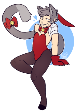 nepetacidedraws:  [commission for tentabatdraws   skeletonjester]mmmmore bunnies