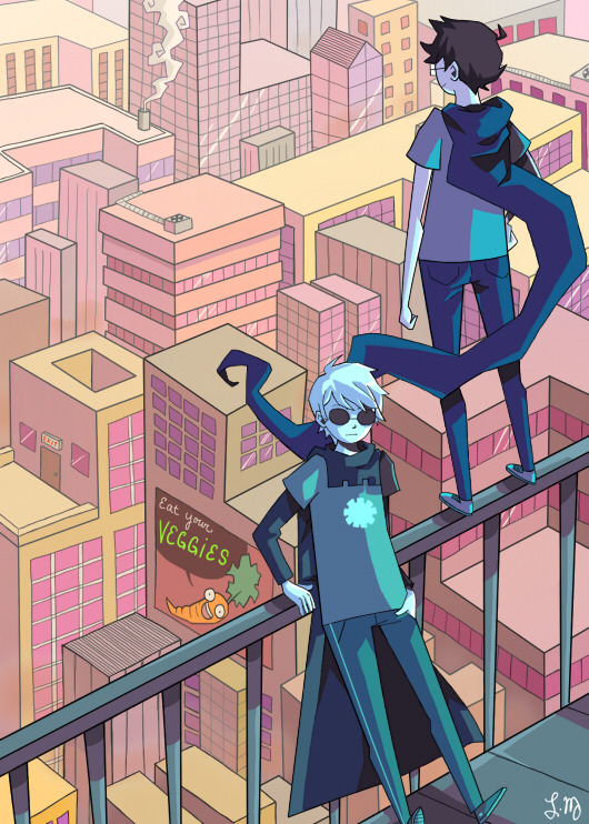 i-miha:  Background/color contrast practice. I think it turned out pretty okay for