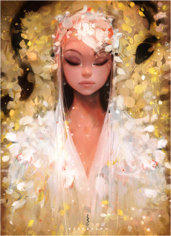 rossdraws:  Finished this personal painting! Wanted to paint something classic it and it was super therapeutic painting all the leaves and flowers :) The Full Video process will be available on my new Patreon! Hope you guys enjoy it, have a great weekend