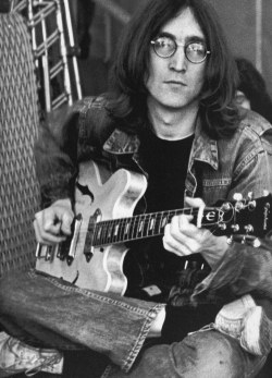 pinkfled:  John Lennon at the Rock and Roll Circus; December 1968 