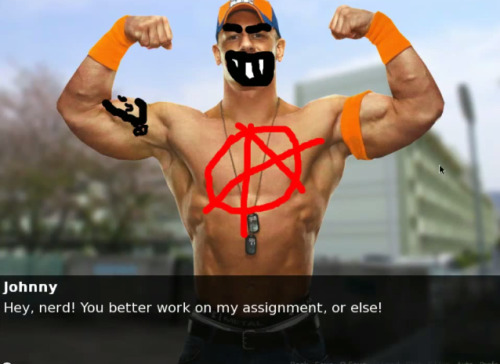 destineytots:There is a fucking John Cena dating sim out there. 