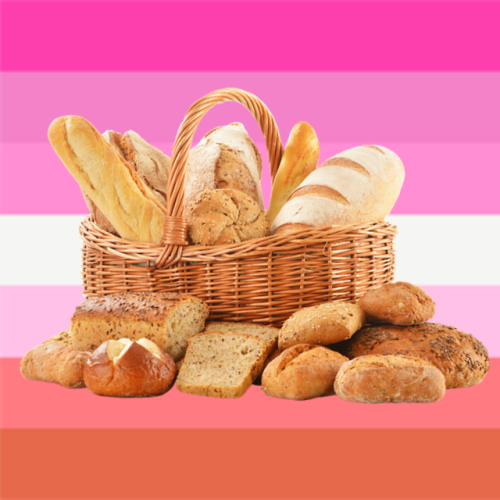 strawbearyhoney:lesbian bread icons! L G B T