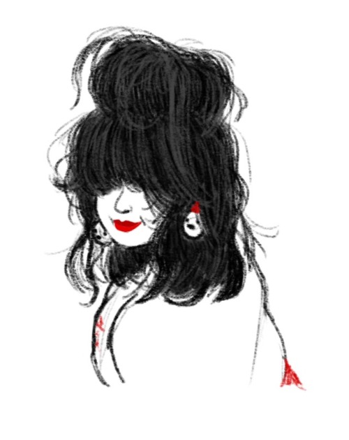 A little sketch of my friend, Jazz. You can find her fantastic fashion and amazing creations on Inst
