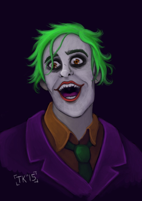 This is my Jared Leto&rsquo;s Joker. :dI&rsquo;m starting to learn this digital painting stuff e_e&r