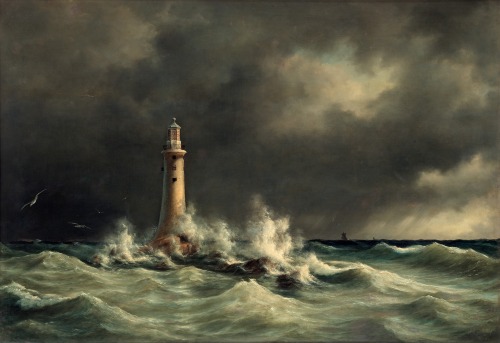 Lighthouse at Stora Bält, Anton Melbye, 1846