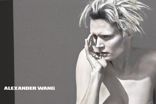 So Alexander Wang is taking the route of not actually having clothes in his advertising. Seems to be