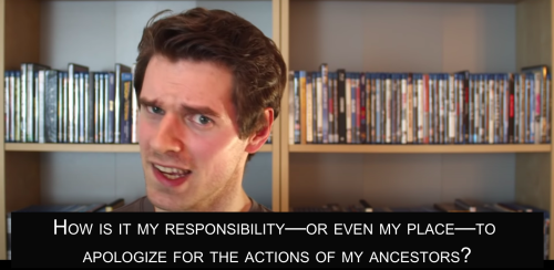 marauders4evr: “My privilege will try to make me complicit by default.” This really hit home, so I’m posting it for others to see. Source: https://www.youtube.com/watch?v=1fukTk8gJ3M [Image description: A photoset of a white vlogger in front of