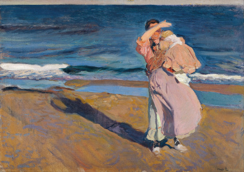 Pescadora con su hijo = Fisherwoman and Her SonJoaquín Sorolla y Bastida (Spanish; 1863&ndash