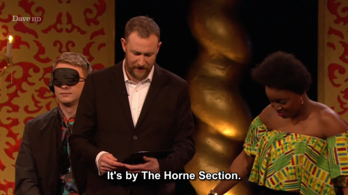 taskmastercaps: [ID: Two screencaps from Taskmaster. Mel Giedroyc says, “That music is terrible.” Lo