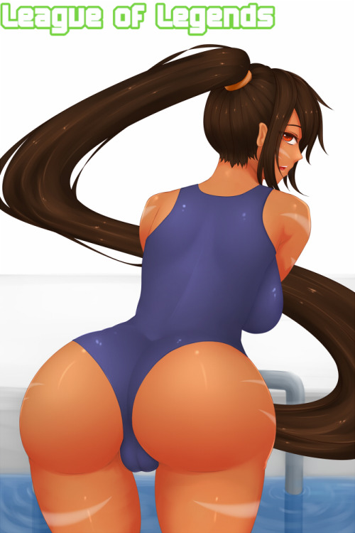 tsukiada:  【スクール水着】Nidalee~~~~~ adult photos