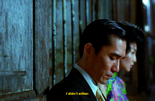 hayao-miyazakis:I was only curious to know how it started. Now I know. Feelings can creep up just like that. I thought I was in control.  In the Mood for Love I 花樣年華 (2000), dir. Wong Kar-wai  