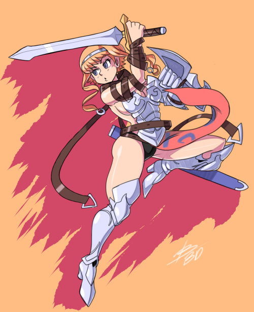 bigdeadalive:  Commissions of Alice from Queen’s Gate and Leina from Queen’s Blade!  There’s a third