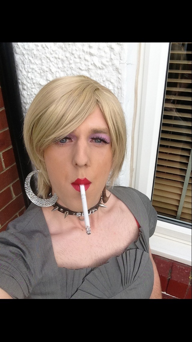 swishynicky:  slutkayleigh:  This is me, a complete and utter sissy faggot smoking